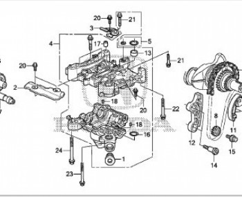 Cụm trục đối trọng Honda Crv 2.0 2016 
